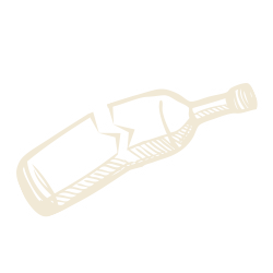 Broken bottle icon