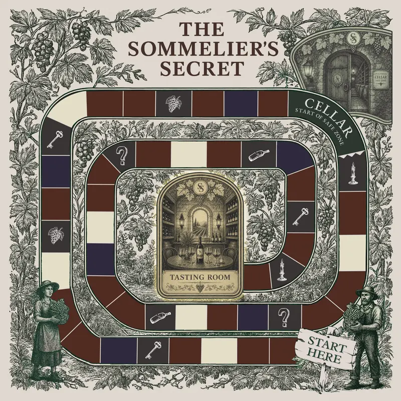 The Sommelier&rsquo;s Secret game board